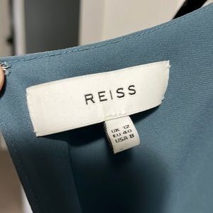 Reiss Dress. Teal Blue. Style Mira Cold Shoulder Dress.